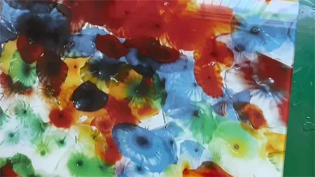 Color image digital printing glass