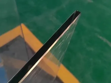 L-Shaped Curved Tempered Glass