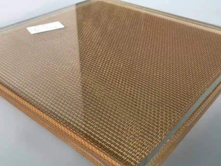 Metal Mesh Laminated Glass